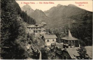 1909 Tátra, Magas-Tátra, Vysoké Tatry; Tarpatakfüred. Divald Károly 1475-1907. / Kohlbachtal (EK)