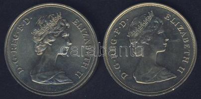 Nagy-Britannia 1972. 25p "Ezüstlakodalom" + 1981. 25p "Károly és Diana" T:BU