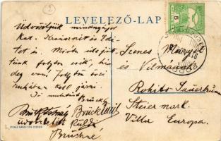 1911 Felsőzúgó-fürdő, Ruzsbachfürdő, Bad Ober Rauschenbach, Kúpele Vysné Ruzbachy; fürdőszálloda. Di...