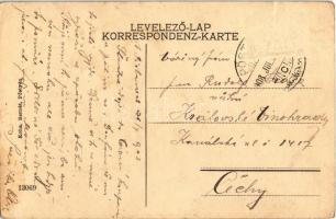 1908 Pöstyén, Pistyan, Piestany; Votiv Statue / Fogadalmi szobor. Kohn Bernát kiadása / monument (Rb...