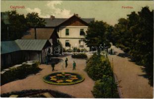 1912 Csíz, Csízfürdő, Kúpele Cíz; Fürdőház. Szoyka Pál kiadása / spa, bathhouse