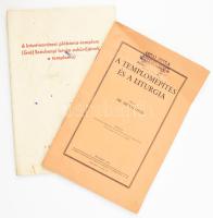 Schoen Arnold: A krisztinavárosi plébánia-templom (Gróf Széchenyi István esküvőjének a temploma). Bp., 1937, Történetírás. + Dr. Szőnyi Ottó: A templomépítés és a liturgia. Bp., 1934, Stádium. Kiadói papírkötés, kopottas állapotban.