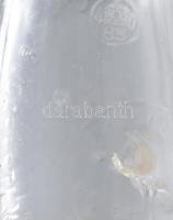 1940 Budapesti Központi Általános Tejcsarnok tejüveg. Jelzett, hibátlan, m: 13,5 cm