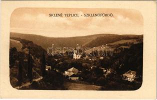 Szklenófürdő, Sklené Teplice; látkép / general view, spa (EK)