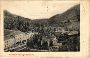 1907 Vihnye, Vihnyefürdő, Kúpele Vyhne; fürdő látkép / general view, spa (fl)