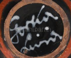 Gorka Lívia (1925-2011): Kaspó. Jelzett, pattanásokkal, d: 18,5 cm, m: 11 cm