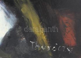 Thuróczy Zoltán (1935-): Csendélet. Olaj, farost, jelezve jobbra lent. Hátoldalán autográf feliratta...