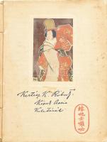 Kertész K. Róbert: Képek Ázsia keletéről. Pillanatfelvételek egy világkörüli sétáról. Bp., 1906., "Pátria", 4+208 p. + 2 (színes képtáblák) t. + 2 (kihajtható melléklet: fedélzet alaprajz, és térkép) t. Gazdag képanyaggal illusztrált. Gazdag szövegközti és egészoldalas képanyaggal illusztrált. Benne korabeli könyvjelzővel. Kiadói színes, illusztrált zsinórfűzött papírkötés, foltos borítóval, sérült, hiányos gerinccel, de belül jó állapotban.