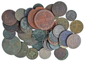 44db-os magyar, osztrák, német bronz és Cu érme tétel T:vegyes 44pcs of mixed hungarian, austrian, german bronze and Cu coin lot C:mixed