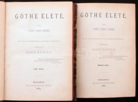 Lewes György Henrik: Goethe élete I-II. Bp., 1874, Ráth Mór. Félvászon kötés, kopottas állapotban.