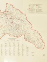 1943 Magyarország közigazgatási térképe. Két részből álló, nagyméretű térkép. 1 : 500.000. Bp., M. K...