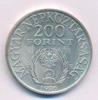 1976. 200Ft Ag "II. Rákóczi Ferenc" kapszulában T:BU Adamo EM48