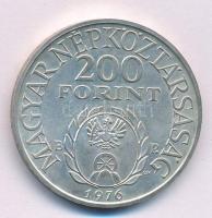 1976. 200Ft Ag "II. Rákóczi Ferenc" T:BU patina Adamo EM48