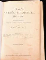 Porzó (Ágai Adolf): Utazás Pestről-Budapestre 1843-1907. Rajzok és emlékek a magyar főváros utolsó 65 esztendejéből. Bér Dezső, Garai Ákos, Homicskó Athanáz és Mühlbeck Károly rajzaival. Erdélyi [Mór] fényképeivel. Bp., 1912, Pallas, 446+1 p. +32 t. Harmadik kiadás. Szövegközi illusztrációkkal, oldalszámozáson kívül egészoldalas képekkel. Átkötött modern egészvászon-kötés, egy-két bejelöléssel, néhány kissé foltos lappal.