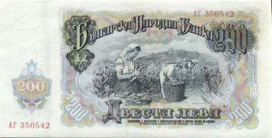 Bulgária 1951. 10L, 25L, 100L, 200L T:I