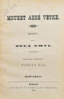 Zola Emil: Mouret abbé vétke. Bp., 1882, Bartalits Imre. Félvászon kötés, kissé kopottas állapotban.