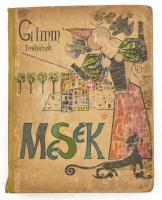 Grimm testvérek - Mesék. Átdolgozta Rónay György. Angi Petrescu - Tiparescu rajzaival illusztrált. Bukarest,1966,Ifjúsági. Kiadói illusztrált félvászon-kötés, kopott, foltos borítóval, sérült gerinccel és kötéssel, foltos lapokkal, a hátsó szennylap hiányzik, egy lap szélén kis szakadásokkal, az utolsó két lap sérült.