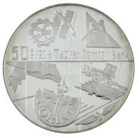 1974. 100Ft Ag "50 éves a Magyar Nemzeti Bank" kapszulában, dísztokban T:PP Adamo EM45