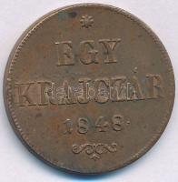1848. 1kr Cu T:AU,XF kis ph.
Adamo B1