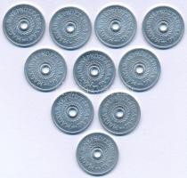 1973. 2f Al (10x) T:UNC,AU Adamo F1.1