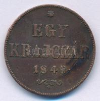 1848. 1kr Cu T:AU,XF kis ph. Adamo B1