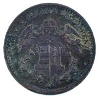 1868KB 1kr Cu "Angyalos címer" T:VF patina