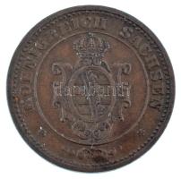 Német Államok / Szászország-Albertine 1864B 2pf Cu T:AU German States / Saxony-Albertine 1864B 2 Pfennig Cu C:AU