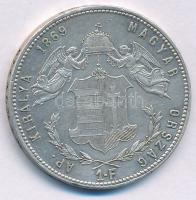 1869KB 1Ft Ag "Ferenc József / Angyalos címer" Körmöcbánya T:XF ph. Hungary 1869KB 1 Forin...