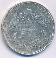 1869GYF 1Ft Ag "Ferenc József / Angyalos címer" Gyulafehérvár T:XF kis ph. Hungary 1869GYF...