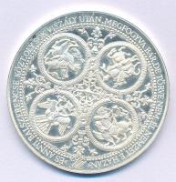 Bognár György (1944-) 1996. "Millecentenárium" kétoldalas jelzett Ag emlékérem, kapszulába...