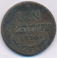 1816E 1kr Cu T:F Unger III.:1406.b