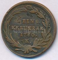 1780K 1kr Cu "Mária Terézia" Körmöcbánya T:VF,F ü. Huszár: 1762, Unger III.: 1274.a