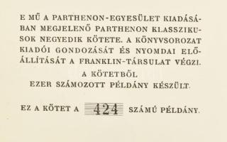 Aristoteles Nikomachosi ethika II. köt. (VI-X. könyv.) A Parthenon Kétnyelvű Klasszikusai. II. köt. ...