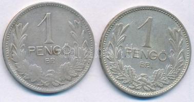 1926-1939. 1P Ag (2xklf) T:VF,F patina Adamo P6