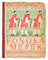 Számadó Ernő: Fonóka mesék. Az ifjúság számára elmondja: - -. Bp.,[1939], Singer és Wolfner, 88 p. Bencze László rajzaival Kiadói illusztrált félvászon-kötés, kopott borítóval, a kötéstáblák szélein és sarkain sérülésekkel, kis lapszéli sérülésekkel és kis lapszéli hiányokkal, két kijáró lappal, névbejegyzésekkel.