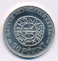 1972. 50Ft Ag "Szent István" kapszulában T:BU patina Adamo EM38