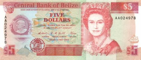 Belize 1990. 5$ T:I