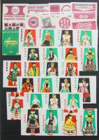 1330 darabos magyar gyufacímke-gyűjtemény jó bélyegberakóban / collection of Hungarian match-labels