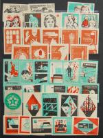 1330 darabos magyar gyufacímke-gyűjtemény jó bélyegberakóban / collection of Hungarian match-labels