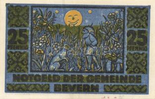 Német Birodalom / Weimari Köztársaság / Bevern 1921. 25Pf (2x) + 50Pf (2x) + 75Pf (2x), 6 klf db, te...