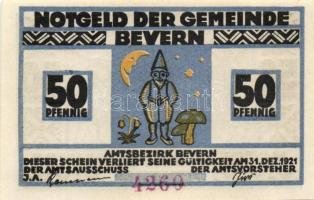 Német Birodalom / Weimari Köztársaság / Bevern 1921. 25Pf (2x) + 50Pf (2x) + 75Pf (2x), 6 klf db, te...