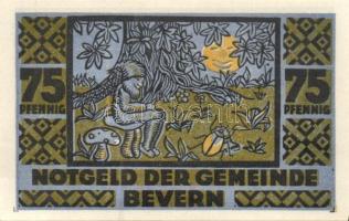 Német Birodalom / Weimari Köztársaság / Bevern 1921. 25Pf (2x) + 50Pf (2x) + 75Pf (2x), 6 klf db, te...