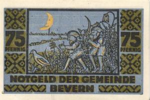 Német Birodalom / Weimari Köztársaság / Bevern 1921. 25Pf (2x) + 50Pf (2x) + 75Pf (2x), 6 klf db, te...