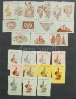 kb 1500 darabos magyar gyufacímke-gyűjtemény jó bélyegberakóban / collection of Hungarian match-labels
