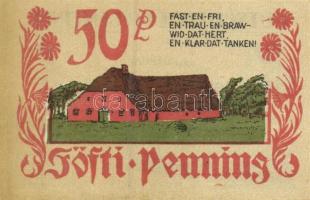 Német Birodalom / Weimari Köztársaság / Bordelum 1922. 50Pf + 75Pf + 1M 3 klf db, teljes sor T:I