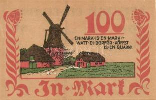 Német Birodalom / Weimari Köztársaság / Bordelum 1922. 50Pf + 75Pf + 1M 3 klf db, teljes sor T:I