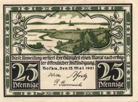 Német Birodalom / Weimari Köztársaság / Bosau 1921. 25Pf + 50Pf + 1M 3 klf db, teljes sor T:I