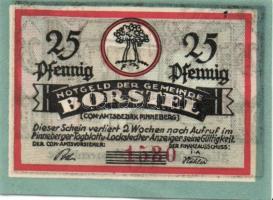 Német Birodalom / Weimari Köztársaság / Borstel DN 25Pf (2x) + 50Pf (2x) + 75Pf (2x) 6 klf db, telje...