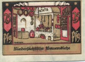 Német Birodalom / Weimari Köztársaság / Borstel DN 25Pf (2x) + 50Pf (2x) + 75Pf (2x) 6 klf db, telje...