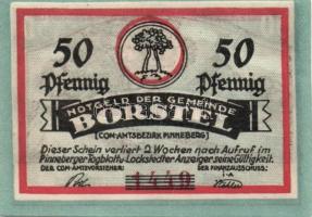 Német Birodalom / Weimari Köztársaság / Borstel DN 25Pf (2x) + 50Pf (2x) + 75Pf (2x) 6 klf db, telje...